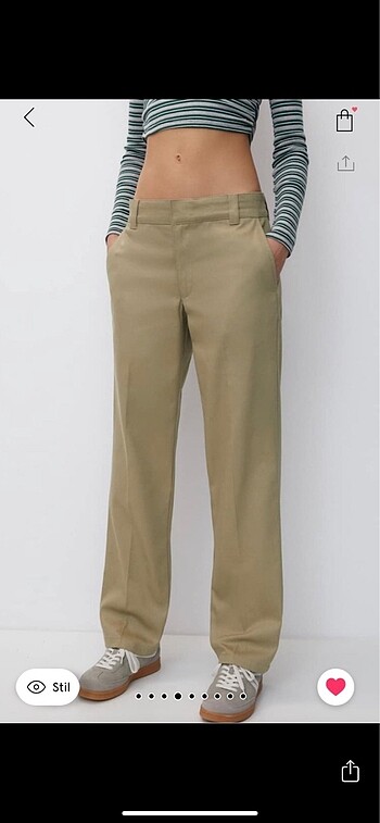 m Beden Pull and Bear Chino Pantolon Yeni