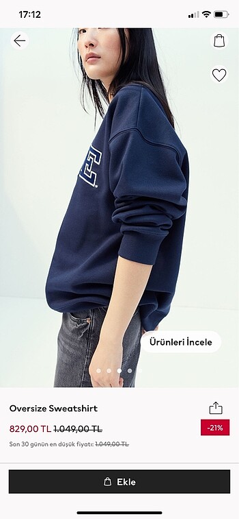 l Beden H&M Yale Sweatshirt