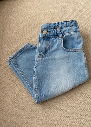 Mavi Düğmeli Erkek Çocuk Denim Pantolon
