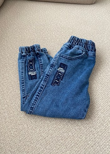 24-36 Ay Beden Erkek Çocuk Mavi Denim Pantolon