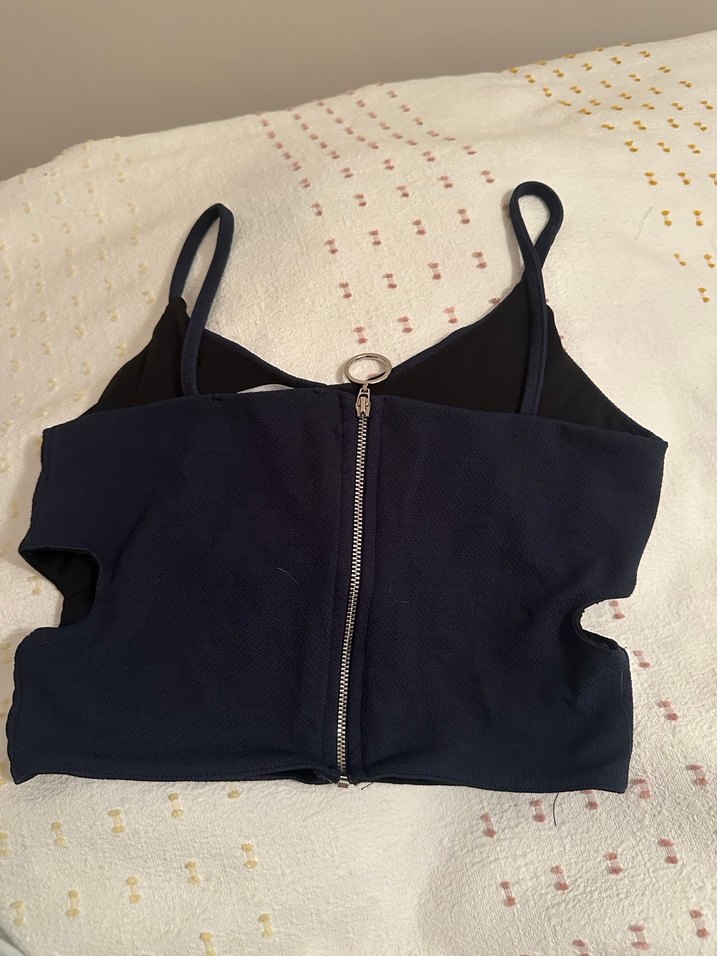 İnce Askılı Crop Top - Görsel 2