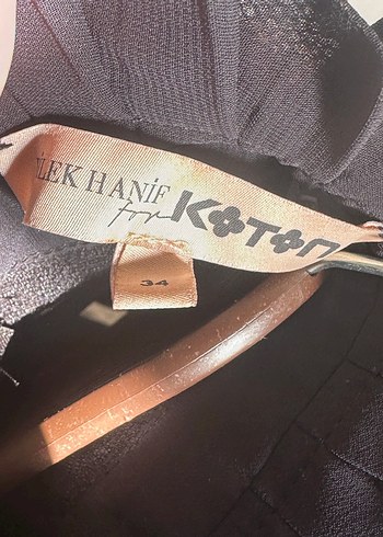 Uzun Kollu, Yüksek Yakalı Siyah Midi Elbise - Görsel 9