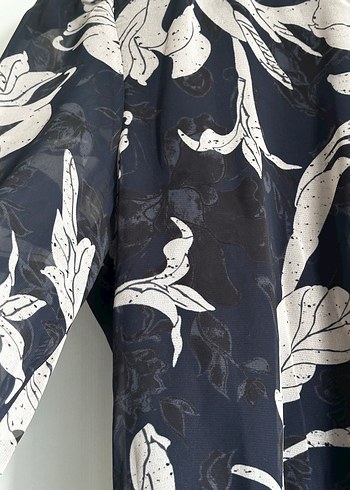 Gri Uzun Kollu Volanlı Bohem Elbise - Görsel 6