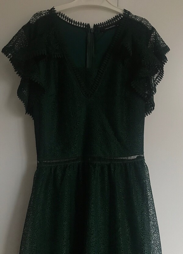 Trendyol milla yesil elbise - Görsel 2