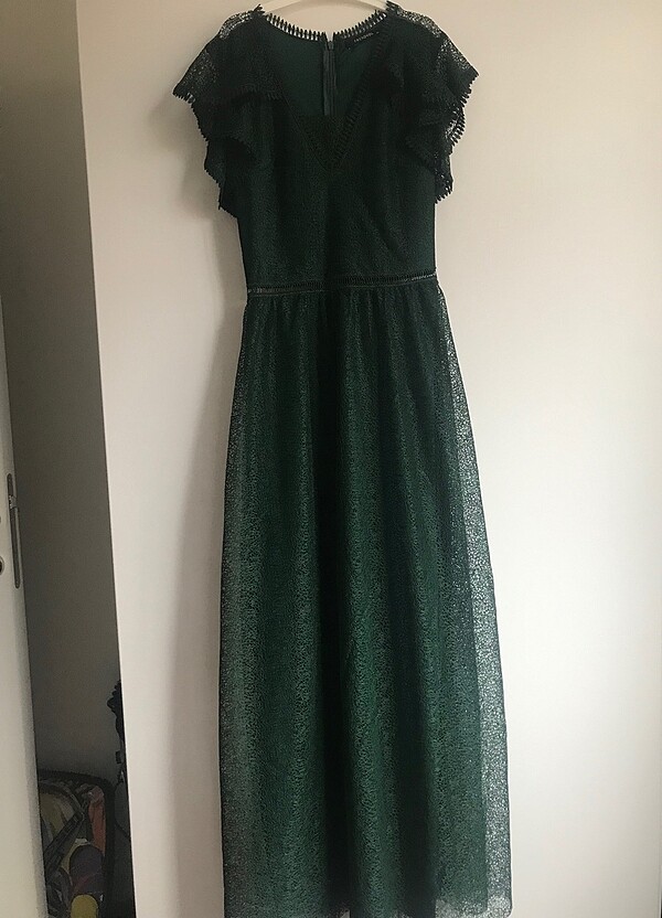 Trendyol milla yesil elbise - Görsel 3