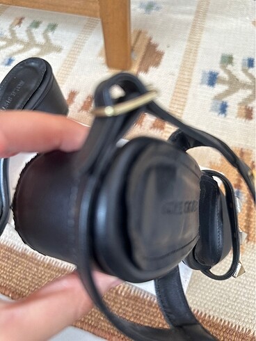 Topuklu sandalet zımba detaylı - Görsel 7