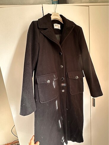 Kaşmir karışımlı yün kaban oxxo - Görsel 5