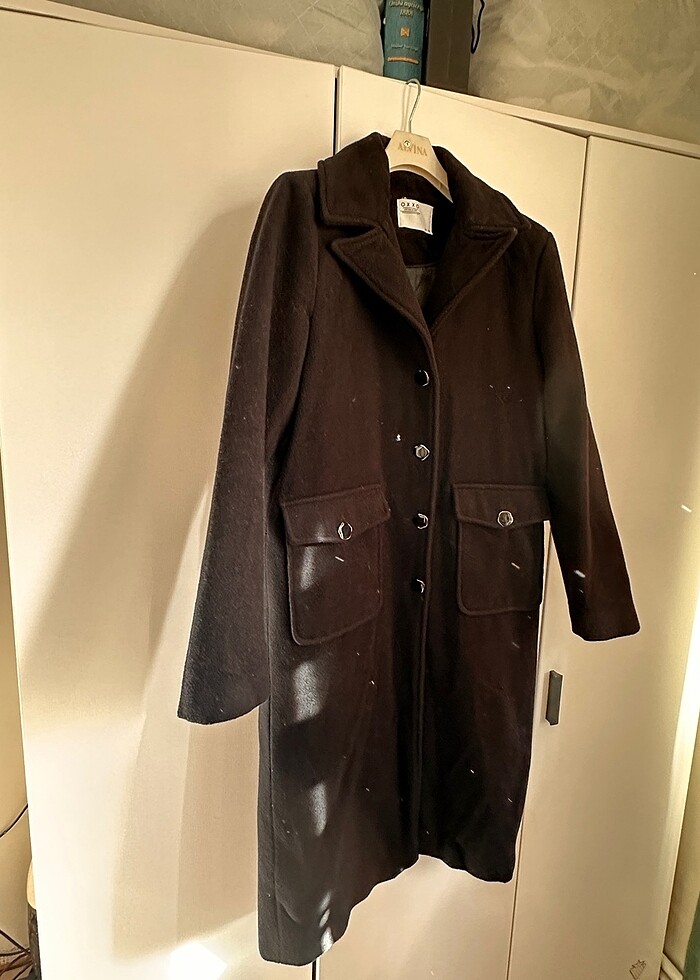 Kaşmir karışımlı yün kaban oxxo - Görsel 3