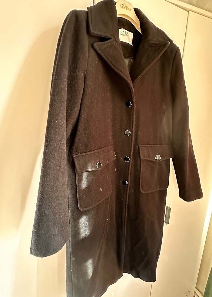 Kaşmir karışımlı yün kaban oxxo - Görsel 4