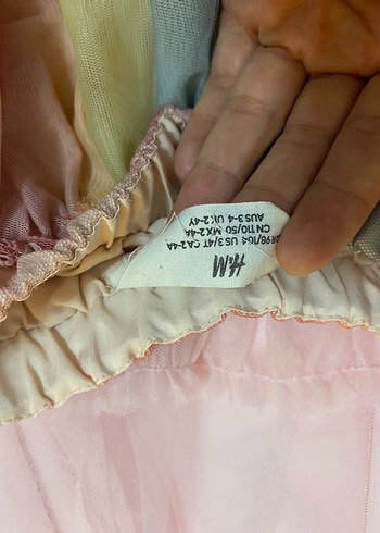 Kız Çocuk Çok Renkli Fırfırlı Tül Etek - Görsel 3