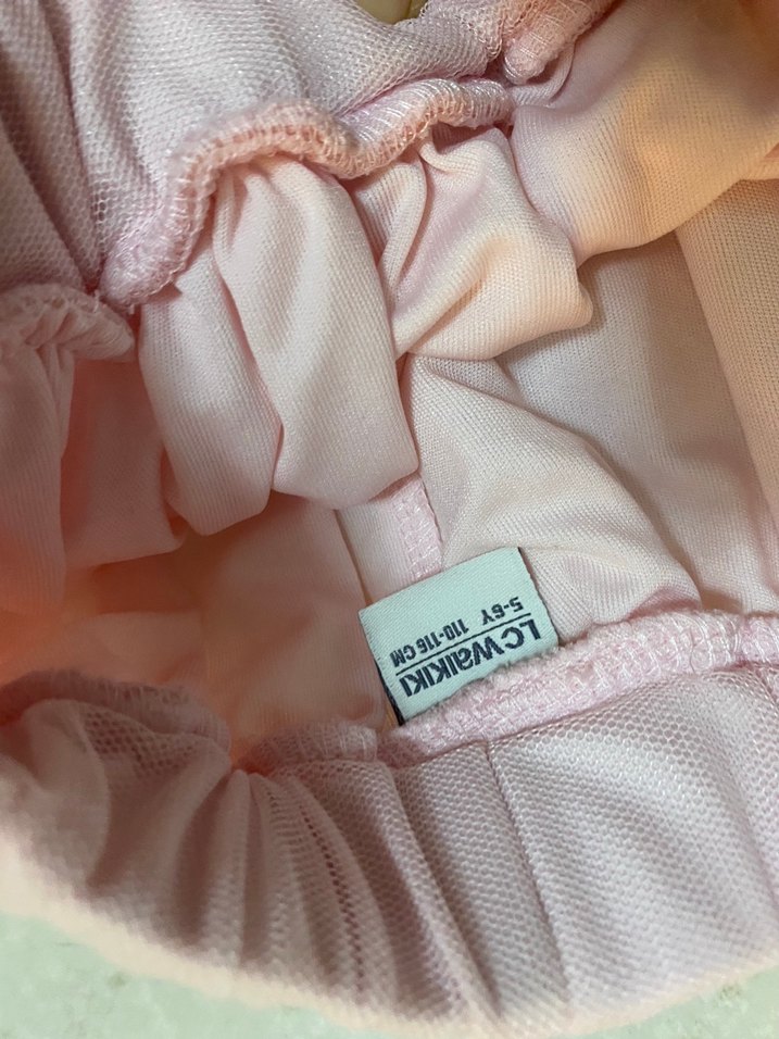 Kız Çocuk Çok Renkli Fırfırlı Tül Etek - Görsel 5