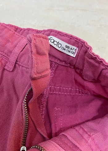 Kızlar için Pembe Pamuklu Bol Kesim Pantolon - Görsel 2