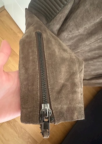 Mango Kadın Kahverengi / Süet Biker Ceket - Görsel 3