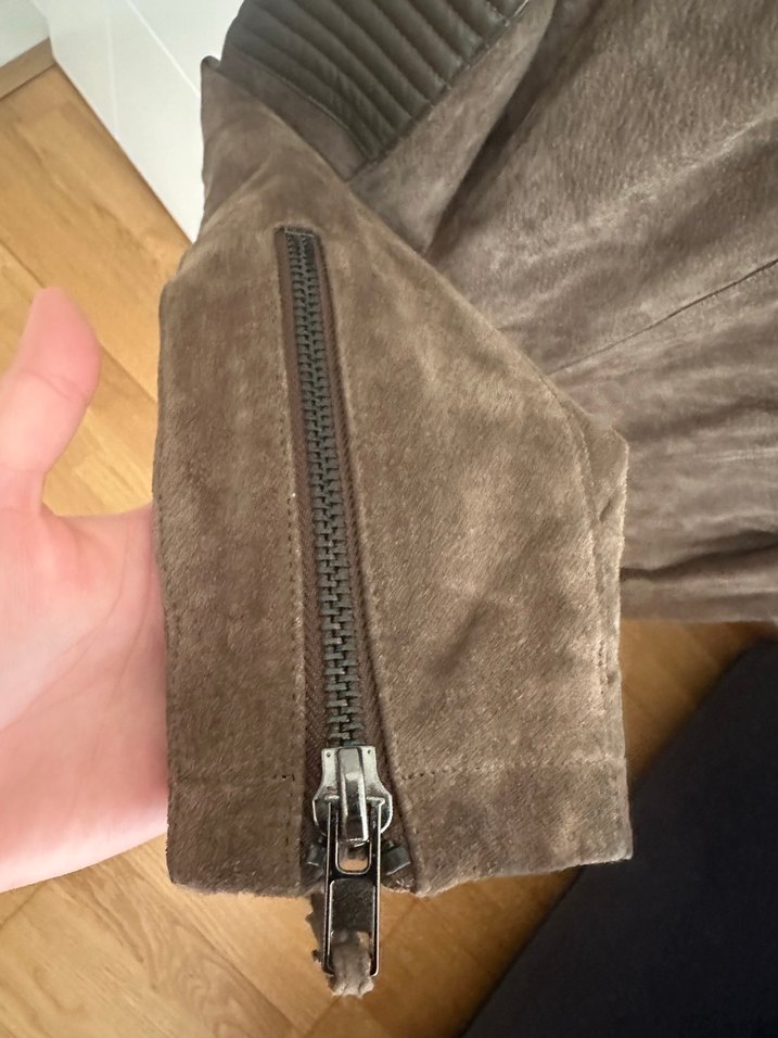 Mango Kadın Kahverengi / Süet Biker Ceket - Görsel 3