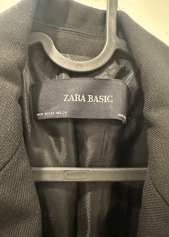 xs Beden siyah Renk Zara Siyah Düğmeli Midi Kadın Klasik Ceket