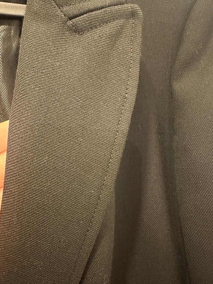 Zara Siyah Düğmeli Midi Kadın Klasik Ceket - Görsel 5