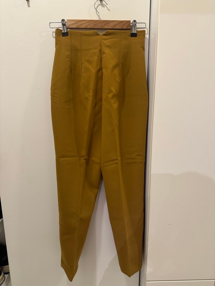 Zara Hardal Rengi Kadın Kumaş Pantolon - Görsel 2