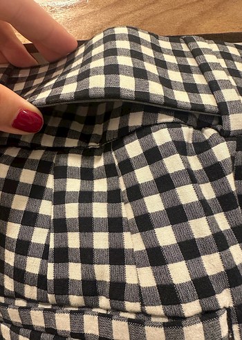 Zara Kemerli Kumaş Pantolon - Görsel 5