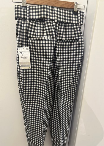 Zara Kemerli Kumaş Pantolon - Görsel 4