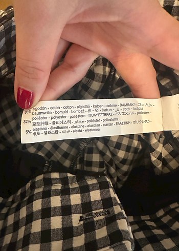 Zara Kemerli Kumaş Pantolon - Görsel 7