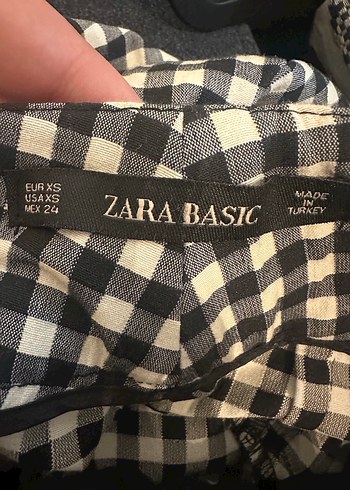 Zara Kemerli Kumaş Pantolon - Görsel 6