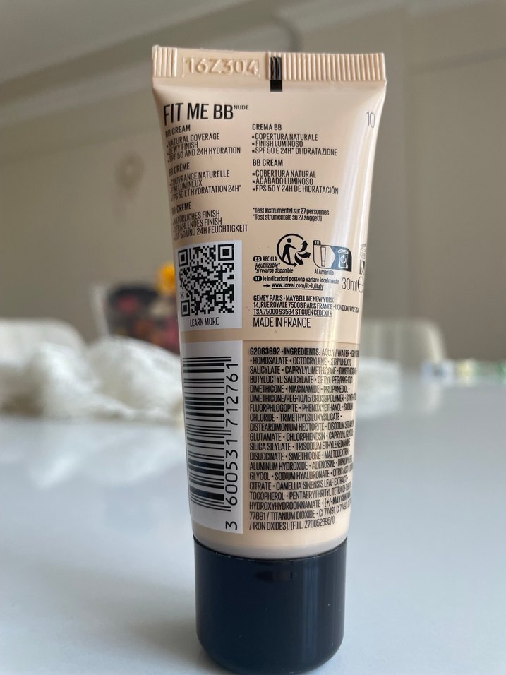 Maybelline Fit Me Nude BB Krem SPF 50 10 numara - Görsel 2