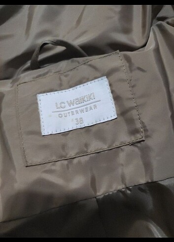 38 Beden camel Renk LCW uzun şişme mont