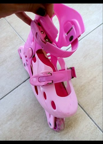tek ebat Beden pembe Renk kız Paten Ayakkabısı, Tokalı, Pembe