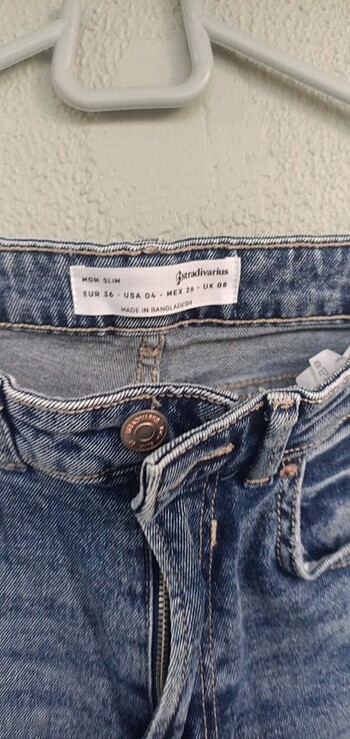 36 Beden mavi Renk Stradivarius kot pantolon