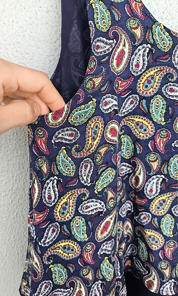 m Beden Etnik desen batik bluz
