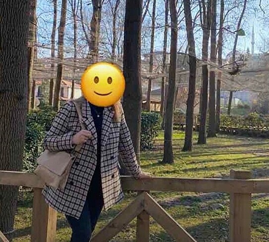 s Beden Kareli blazer ceket