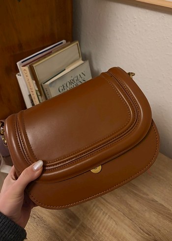 Deri Kahverengi Bohem Kadın Çanta - Görsel 2