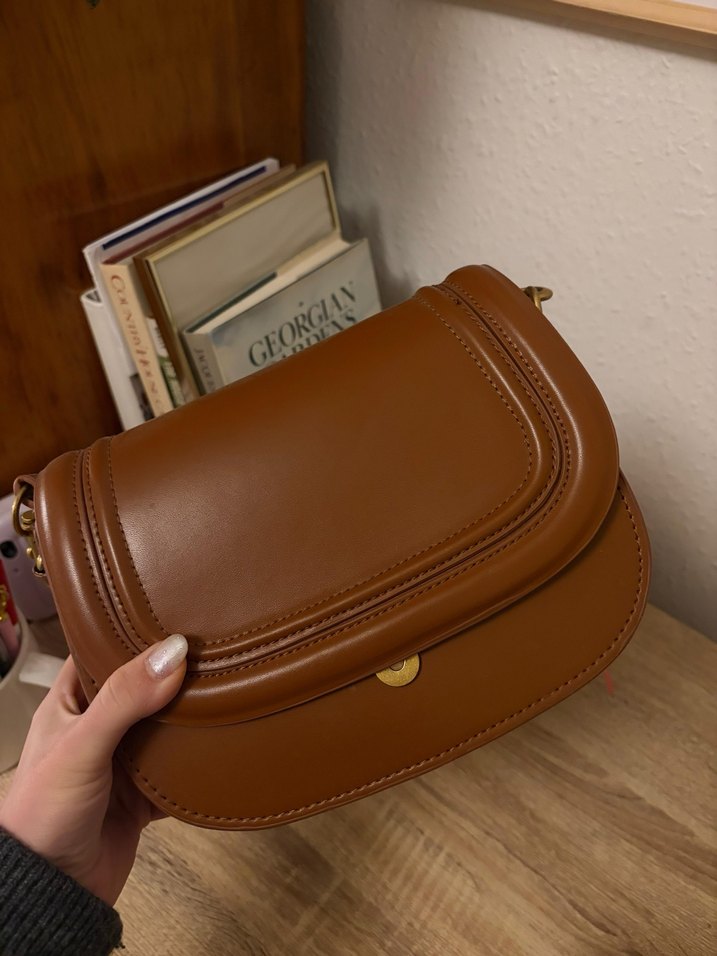 Deri Kahverengi Bohem Kadın Çanta - Görsel 2