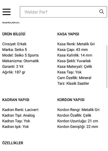 Seiko Sport Erkek Kol Saati Paketli kutulu garantili - Görsel 6