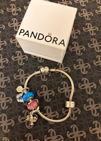 Pandora 5 charmlı orjinal Bileklik - Görsel 3