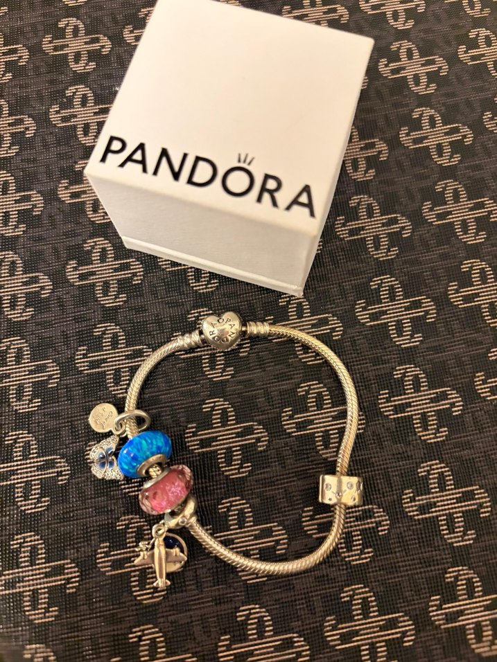 Pandora 5 charmlı orjinal Bileklik - Görsel 3