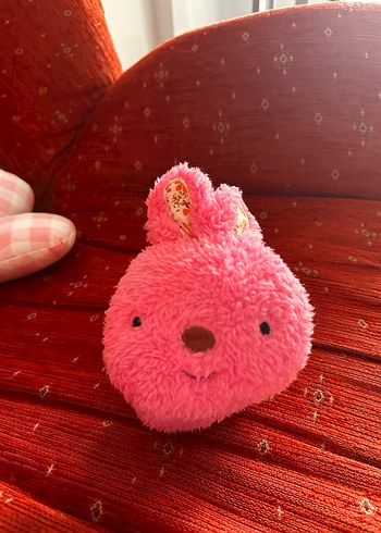 Pembe Nakışlı Elastik Tavşan Kulaklık - Görsel 4