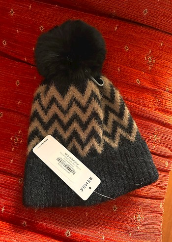 Kahverengi Örgü Bere - Görsel 4