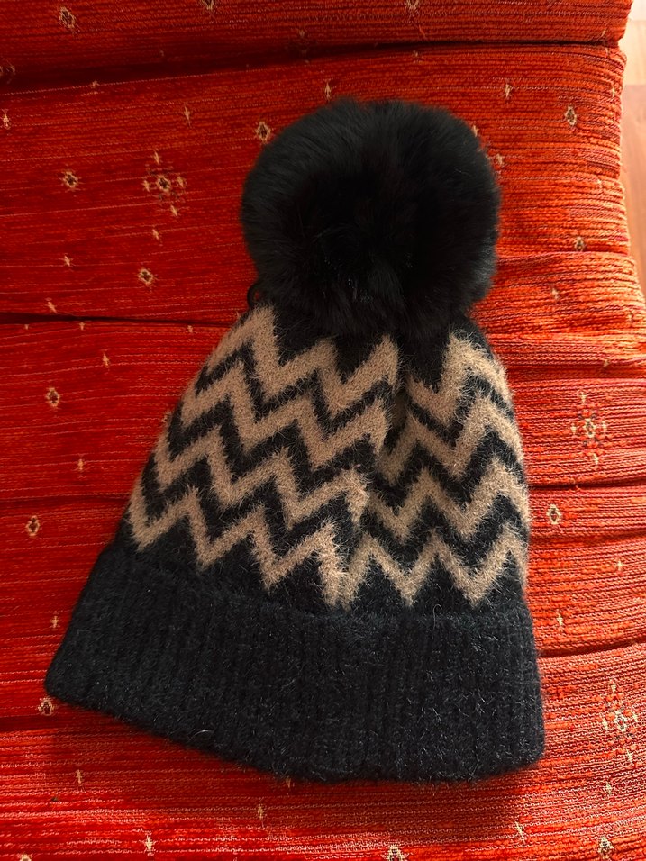 Kahverengi Örgü Bere - Görsel 5