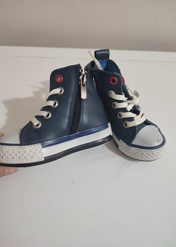 Diğer Erkek Çocuk Renkli Bağcıklı ve Fermuarlı Spor Ayakkabı