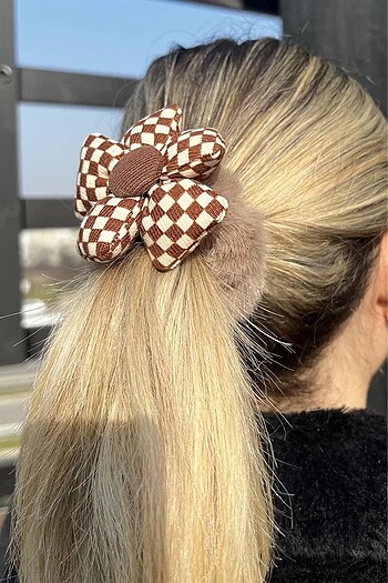 Çiçek peluş toka
