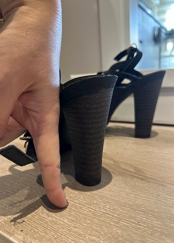 Marjin Siyah Bantlı Platform Topuklu Kadın Ayakkabı - Görsel 5