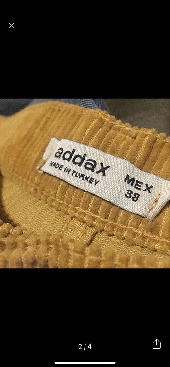 Addax Addax kadife pantolon