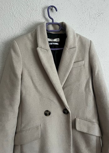 Mango yün kaşe kaban - Görsel 2