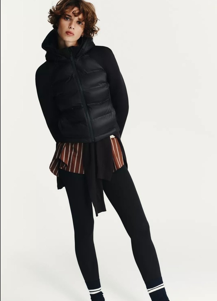 Kombine kapitone ceket - Görsel 2