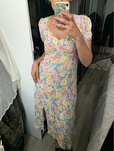 American Vintage çiçekli yazlık elbise