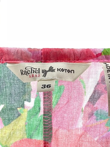 36 Beden pembe Renk Koton Kısa Elbise %70 İndirimli.