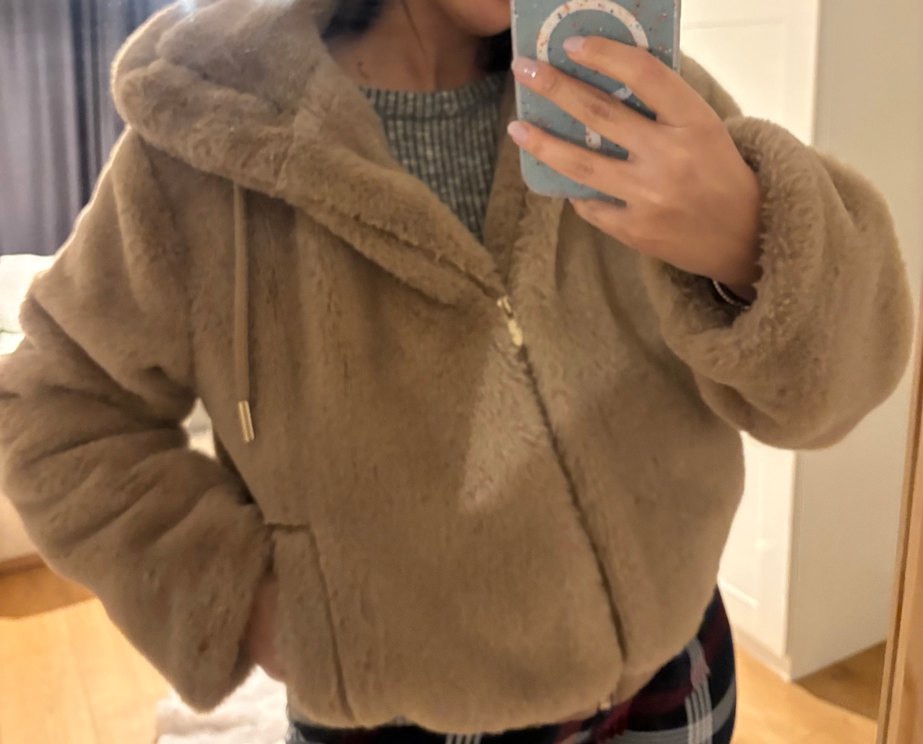 Zara peluş kürk - Görsel 4