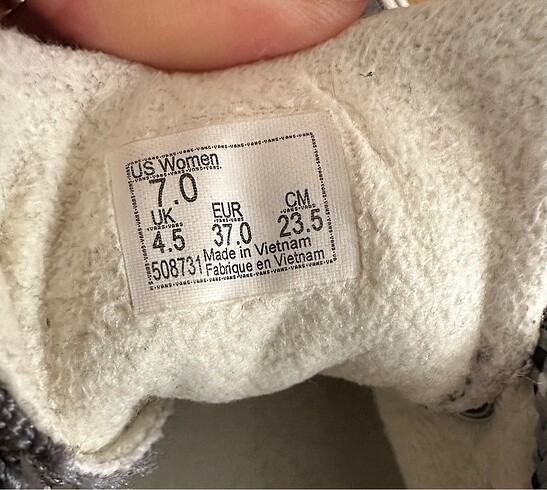 37 Beden Orjinal Vans