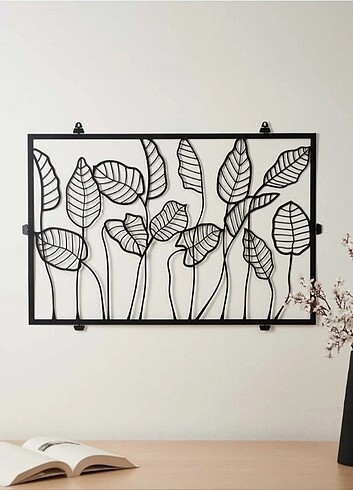 YAPRAK DESENLİ METAL DUVAR TABLOSU 
